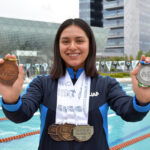 Estudiante de la BUAP gana cinco medallas en natación nacional