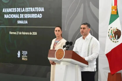 Sheinbaum destaca baja del 50% en homicidios dolosos en Sinaloa