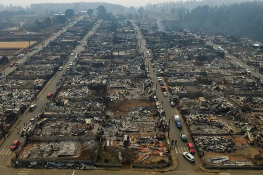Incendios forestales arrasan más de mil hectáreas en Chile