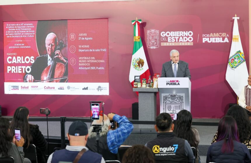 Carlos Prieto dará concierto por 45 años del ISSSTEP en Puebla