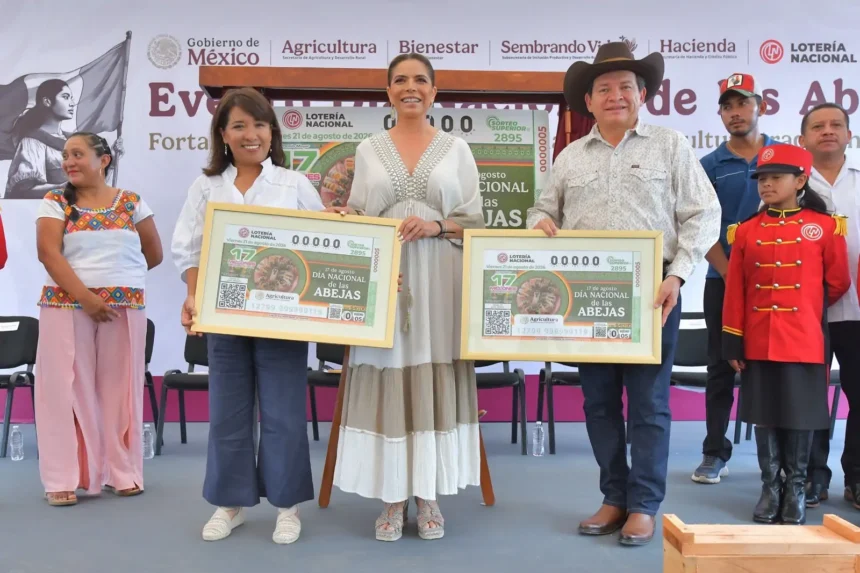 Lotería Nacional dedica billete al Día Nacional de las Abejas