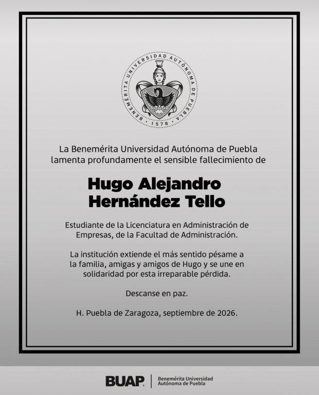 Fallece Hugo Alejandro, académico destacado de la BUAP