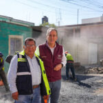 Pepe Chedraui supervisa bacheo en Minerales de Guadalupe, Puebla