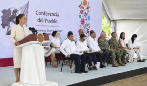 Sheinbaum reporta baja de homicidios y delitos en Tabasco