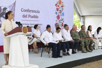 Sheinbaum reporta baja de homicidios y delitos en Tabasco