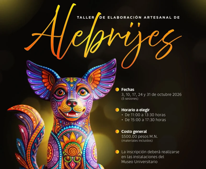 BUAP impartirá taller de alebrijes en Puebla en octubre 2026