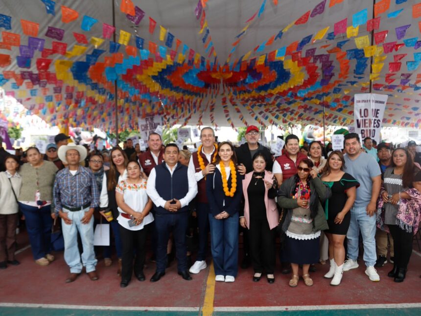 Pepe Chedraui destaca avances en San Miguel Canoa, Puebla