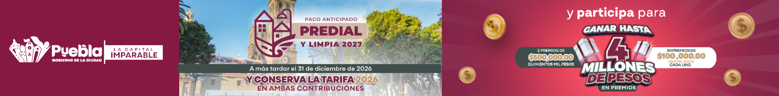 Predial Puebla Banner