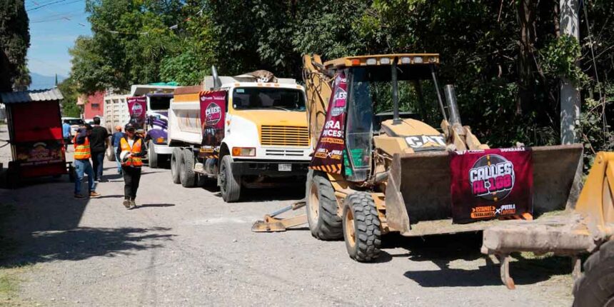 Puebla rehabilita vialidad en Guadalupe Hidalgo con rampas y luz