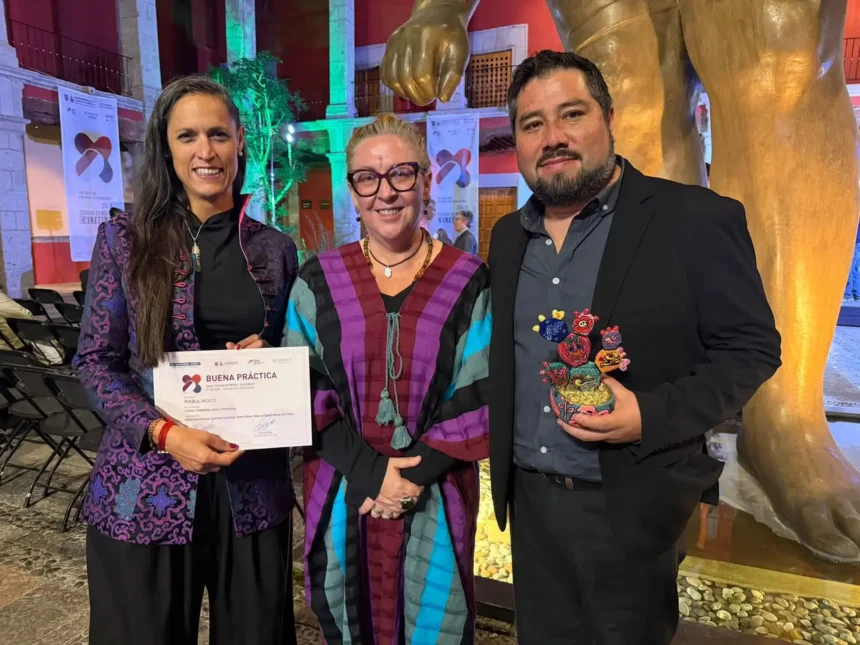 Puebla recibe premio internacional por buenas prácticas culturales